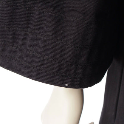 Chanel Cotton CC Logo Star Button Trench Coat Dark Navy 38
