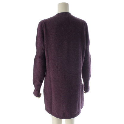Chanel Cashmere Lion Button 4 Pocket Knit Dress Purple 40 — view 4