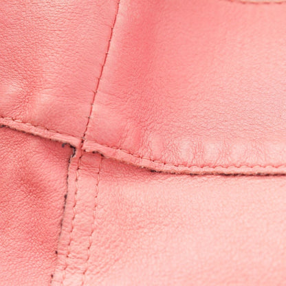 Chanel Leather CC Logo Shorts Pink 34 — view 6