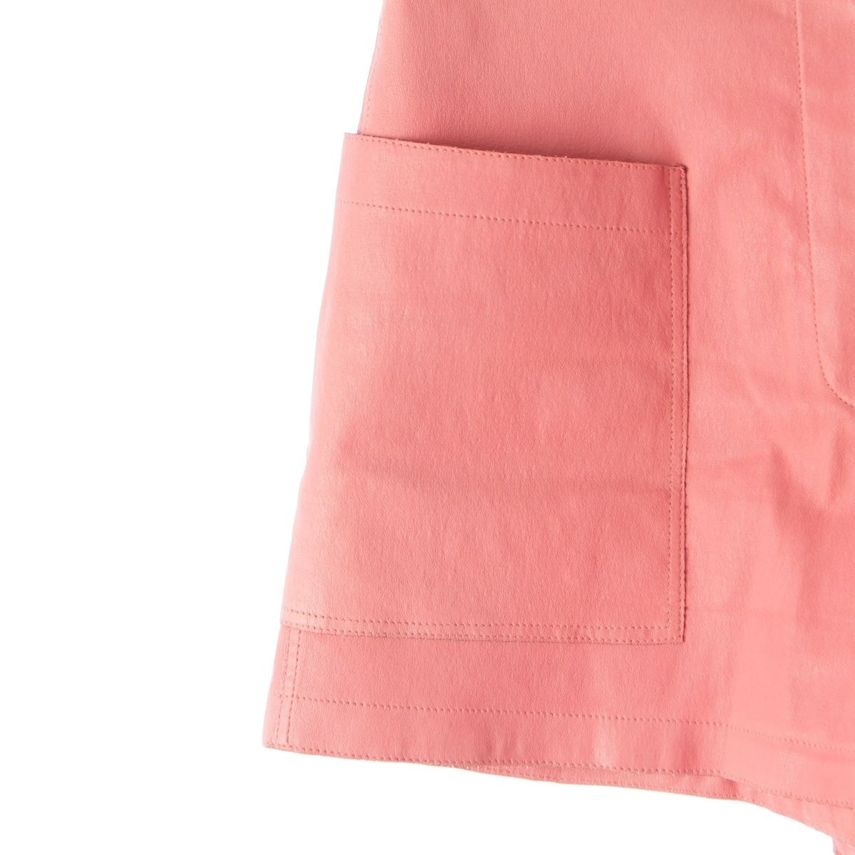 Chanel Leather CC Logo Shorts Pink 34 — view 4