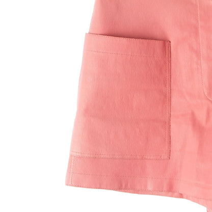 Chanel Leather CC Logo Shorts Pink 34 — view 4