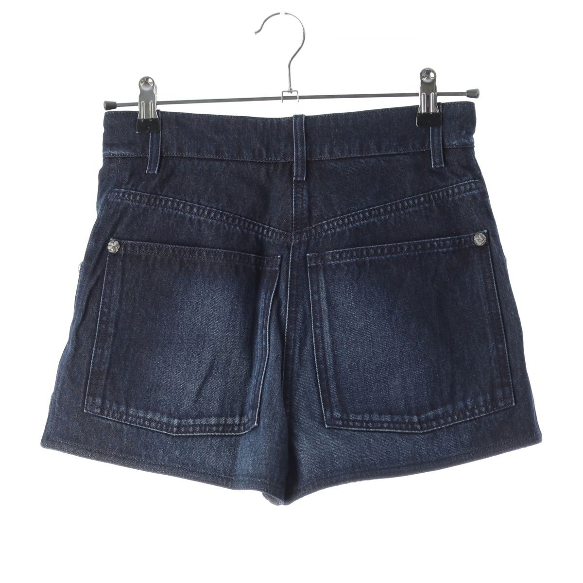Chanel Cotton Tweed CC Logo Shorts Pants Blue — view 2