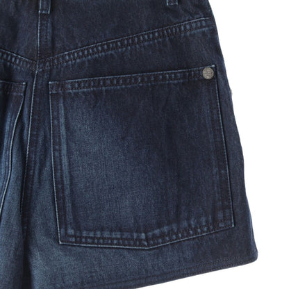 Chanel Cotton Tweed CC Logo Shorts Pants Blue — view 5