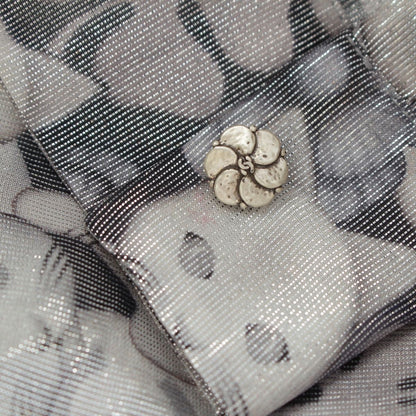 Chanel Silk Polyester Bowtie Choupette Camellia CC Logo Long Sleeve Shirt — view 8
