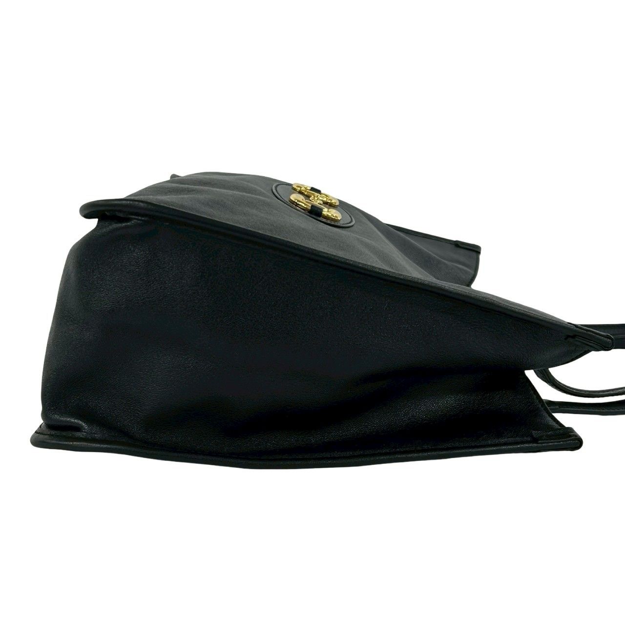 Gucci Horsebit Leather Tote Business Boston Bag Black — view 6