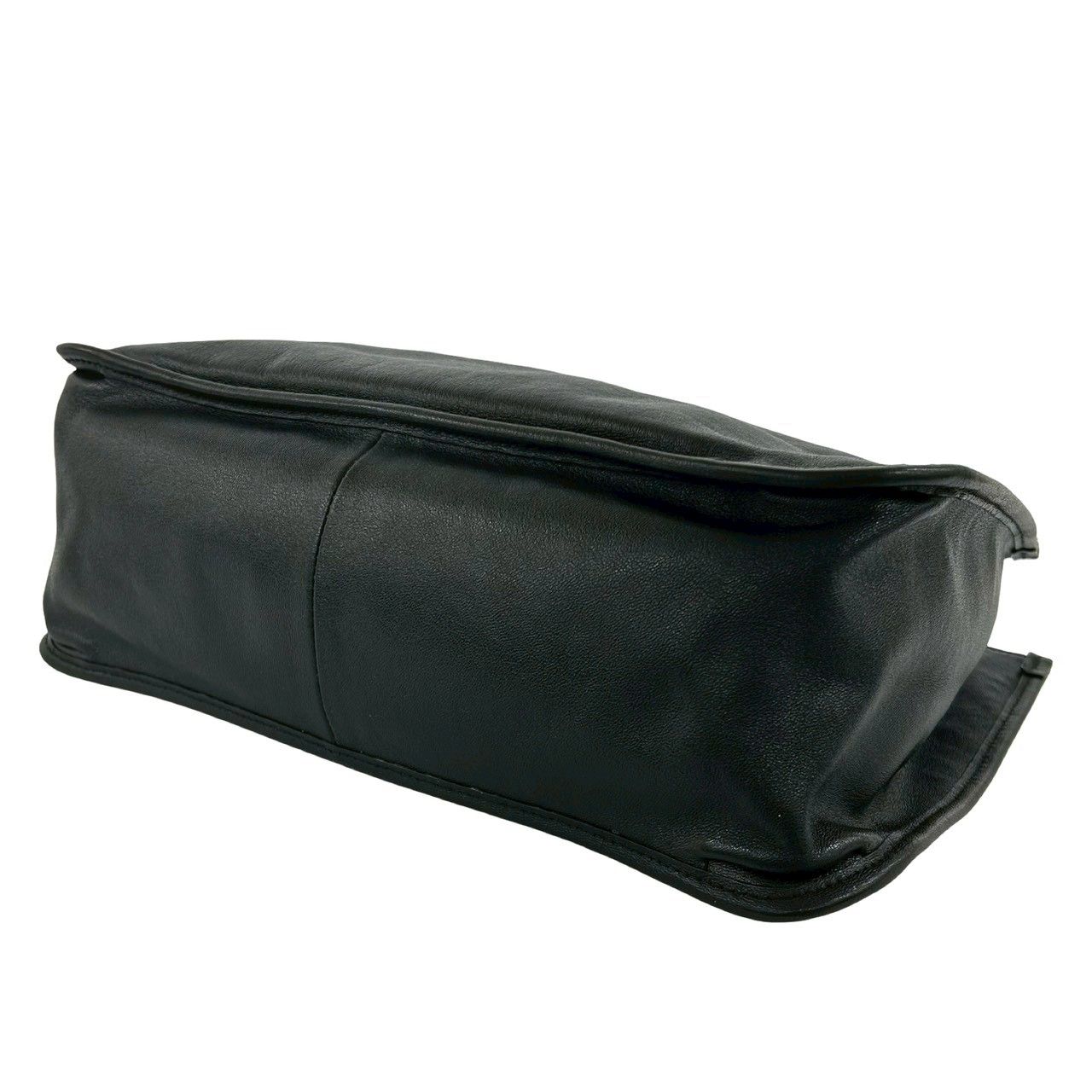 Gucci Horsebit Leather Tote Business Boston Bag Black — view 8
