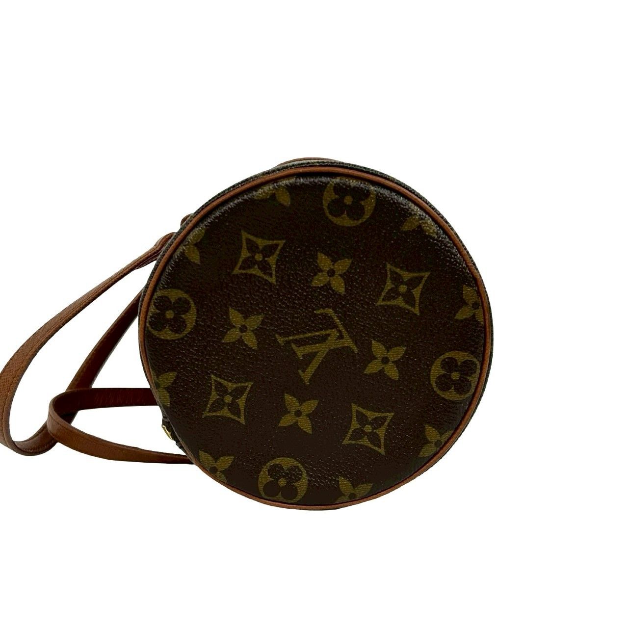 Louis Vuitton Vintage Papillon 26 Monogram Leather Mini Boston Bag Brown — view 5