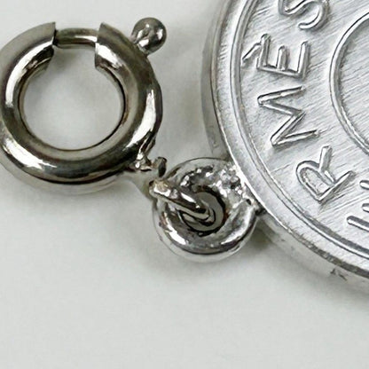 Hermes Charm Series Silver Metal Pendant — view 4