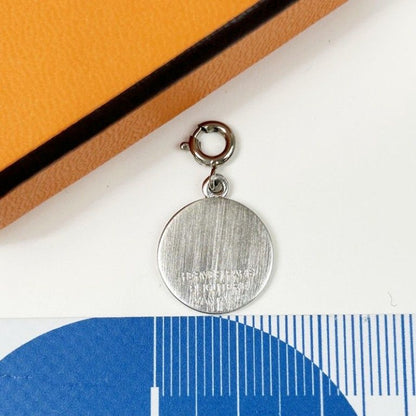 Hermes Charm Series Silver Metal Pendant — view 2