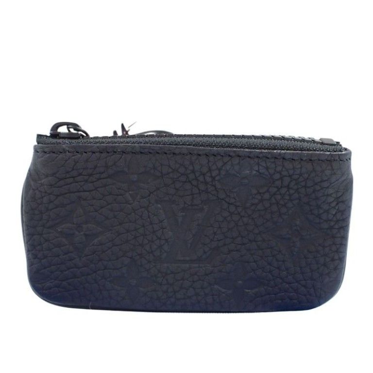 Louis Vuitton Coin Case Pochette Cles Virgil Abloh Black Taurillon Leather