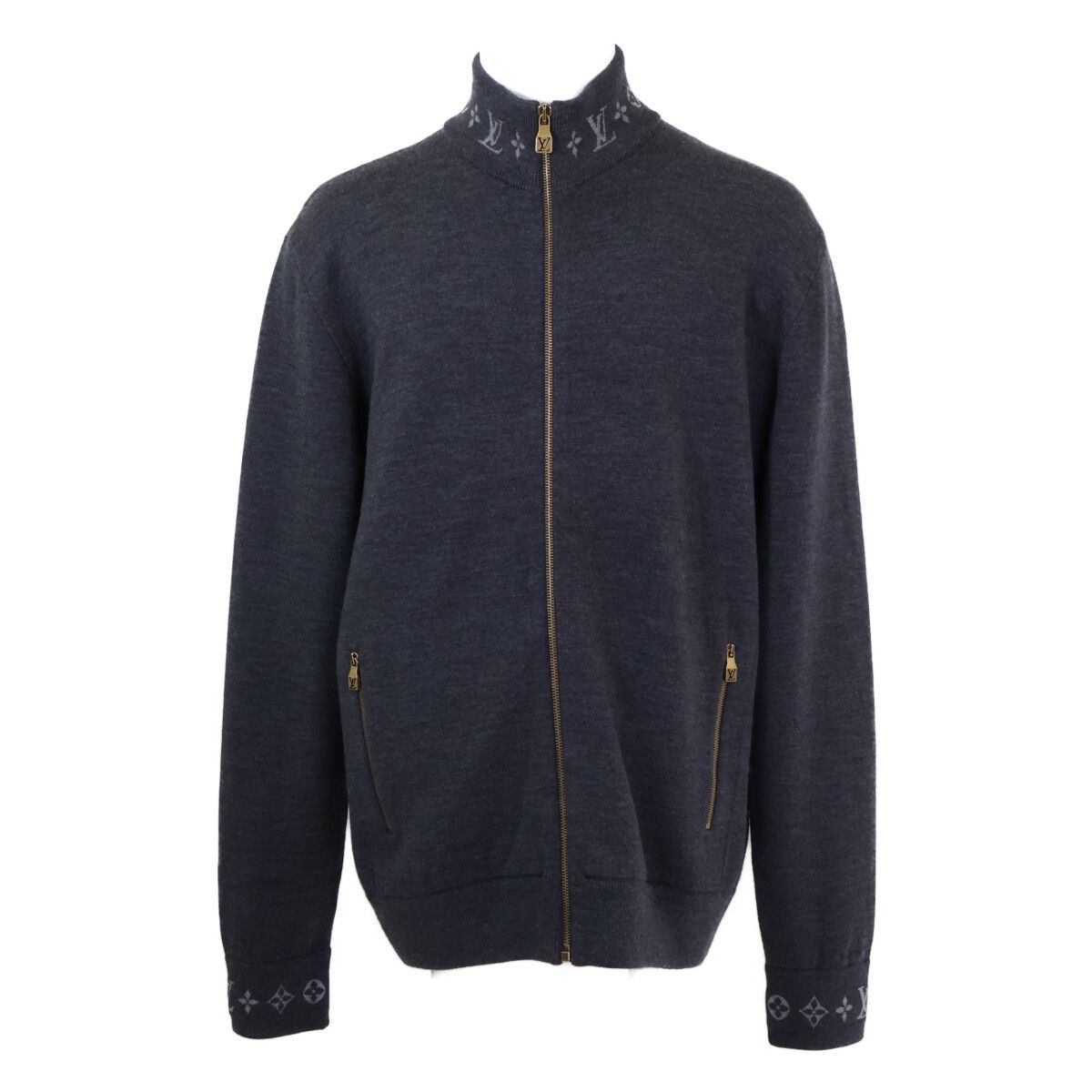 Louis Vuitton Pwz Monogram Double Face Knit Wool Travel Jacket XL