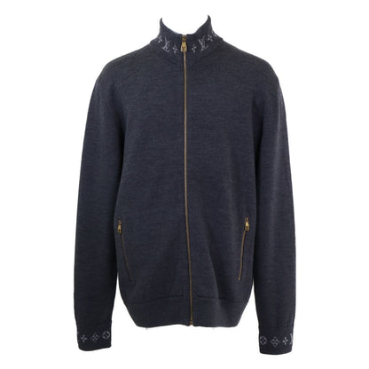 Louis Vuitton Pwz Monogram Double Face Knit Wool Travel Jacket XL