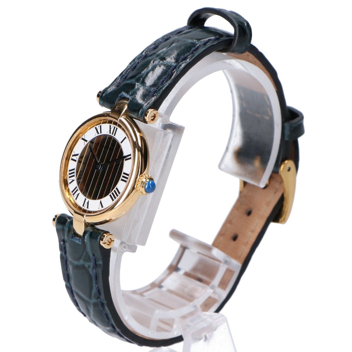 Cartier Polished 925 Must Vendeme Vermeil SM Center Trinity White Dial Quartz — view 3