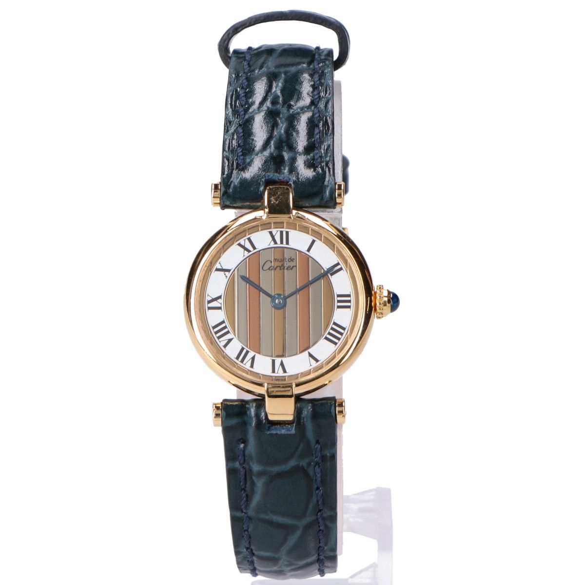 Cartier Polished 925 Must Vendeme Vermeil SM Center Trinity White Dial Quartz — view 2