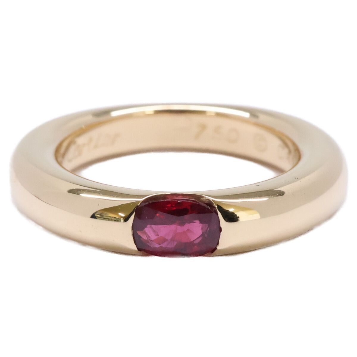 Cartier Polished 750 Ruby Ellipse 49 Ring