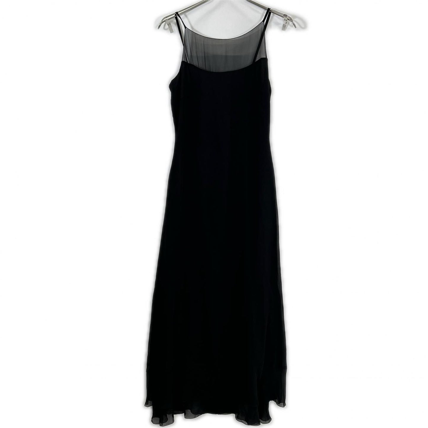 Chanel CC Logo Button Camisole Long 36 with Sheer Cape — view 4