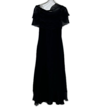 Chanel CC Logo Button Camisole Long 36 with Sheer Cape
