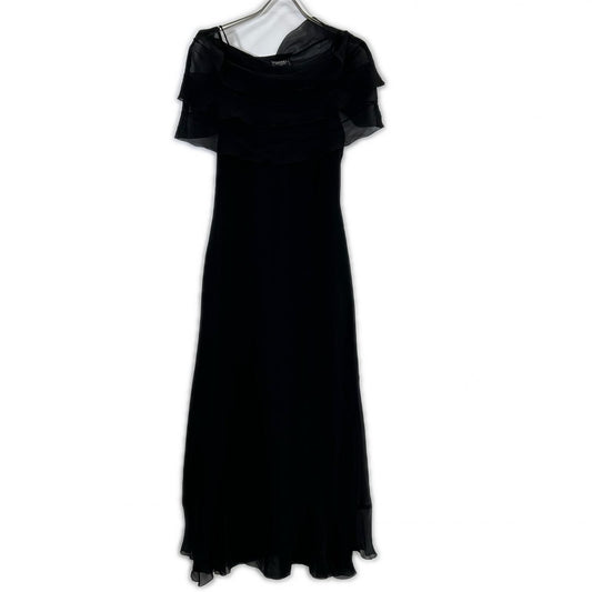 Chanel CC Logo Button Camisole Long 36 with Sheer Cape
