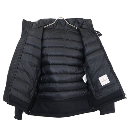Moncler Riom Wool Contrast Hooded Down Jacket — view 3