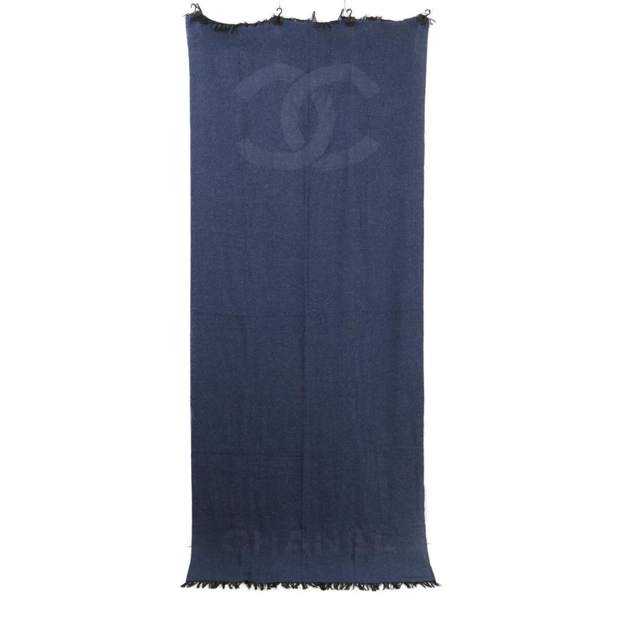 Chanel CC Logo Cashmere Silk Scarf