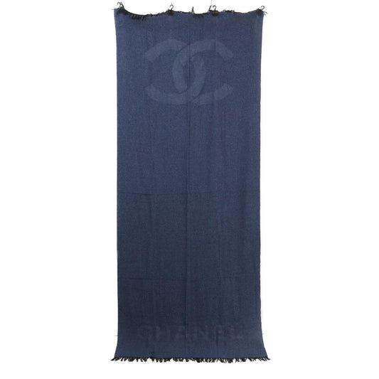Chanel CC Logo Cashmere Silk Scarf