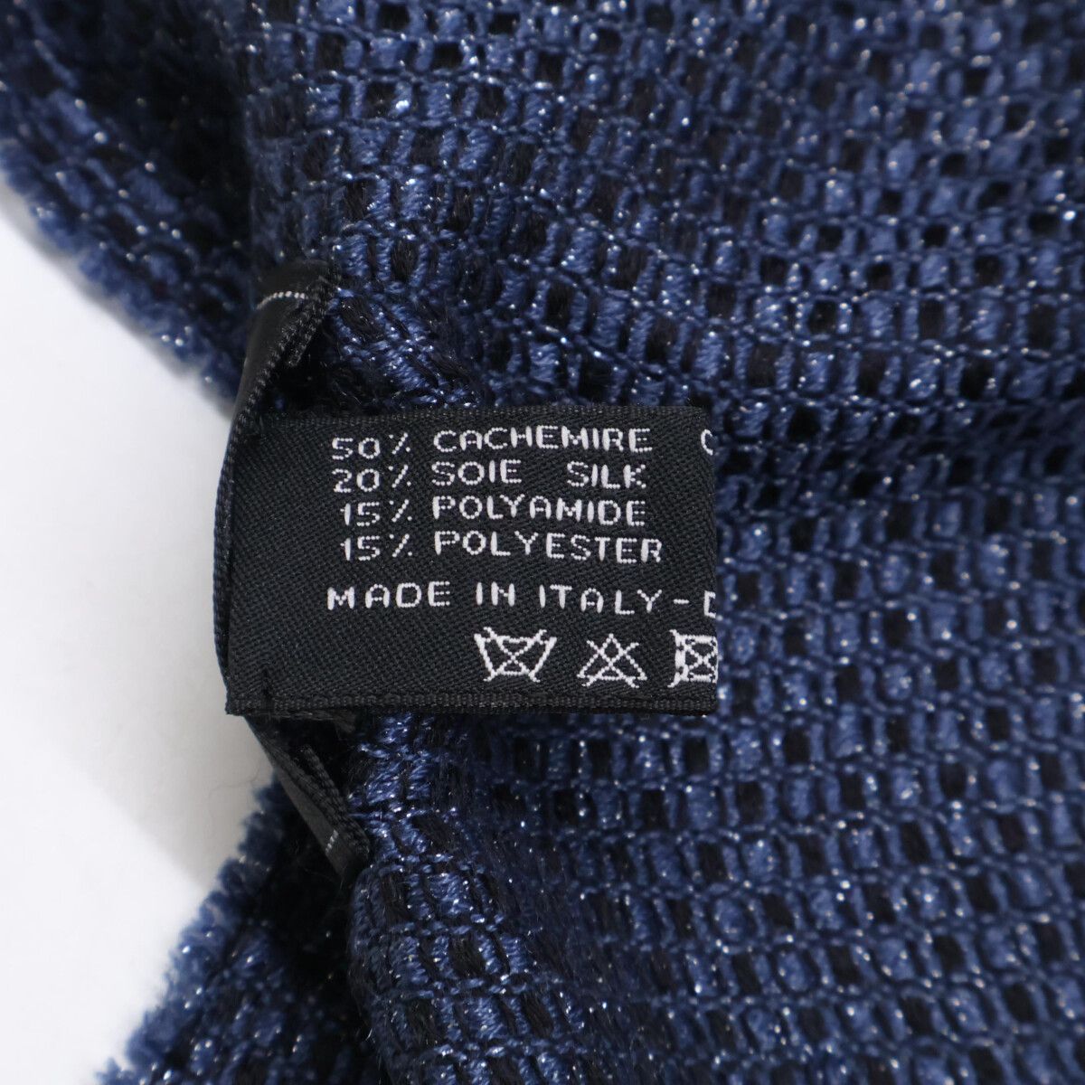 Chanel CC Logo Cashmere Silk Scarf — view 4