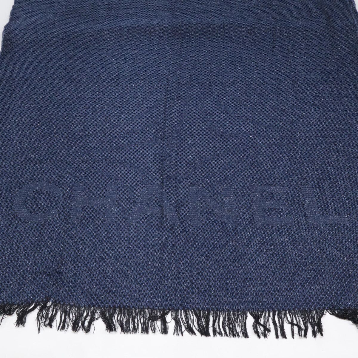Chanel CC Logo Cashmere Silk Scarf — view 6