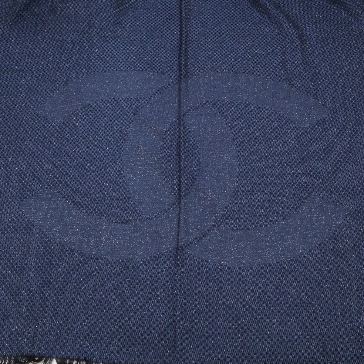 Chanel CC Logo Cashmere Silk Scarf — view 5