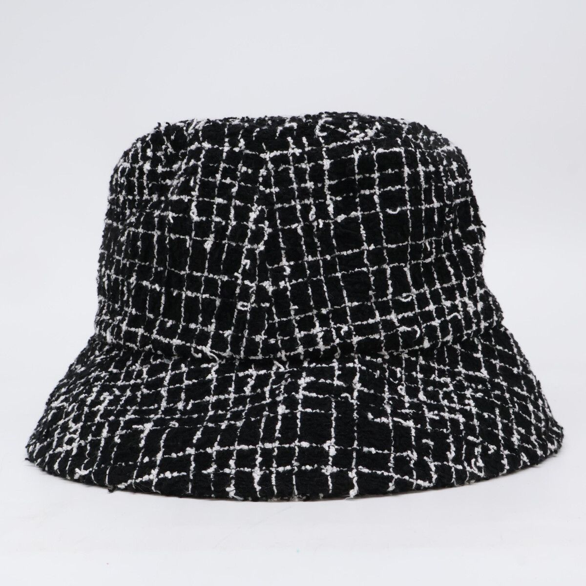 Chanel CC Logo Tweed Bucket — view 4