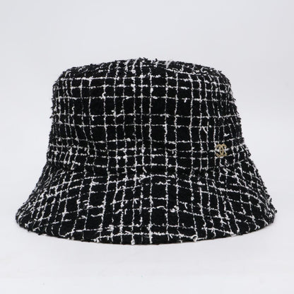 Chanel CC Logo Tweed Bucket — view 2