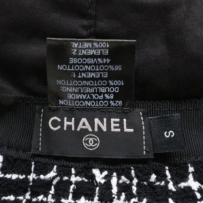 Chanel CC Logo Tweed Bucket — view 7