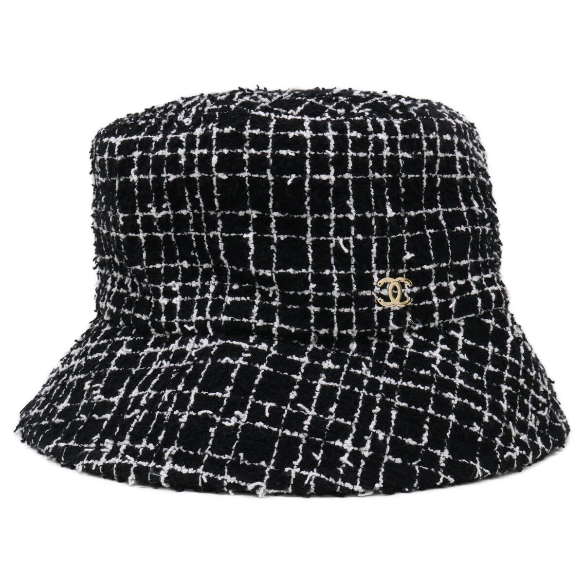 Chanel CC Logo Tweed Bucket