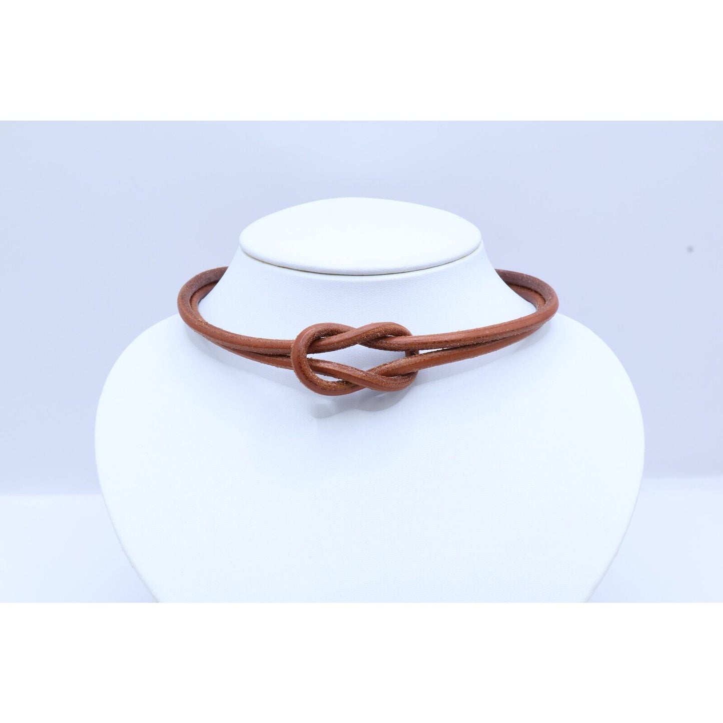 Hermes Heraku Tall Leather Necklace — view 7