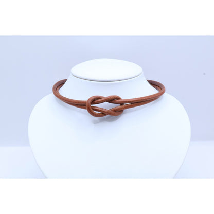 Hermes Heraku Tall Leather Necklace — view 7