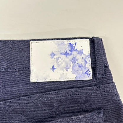 Louis Vuitton Vit Monogram Cotton Denim Pants 31 — view 8