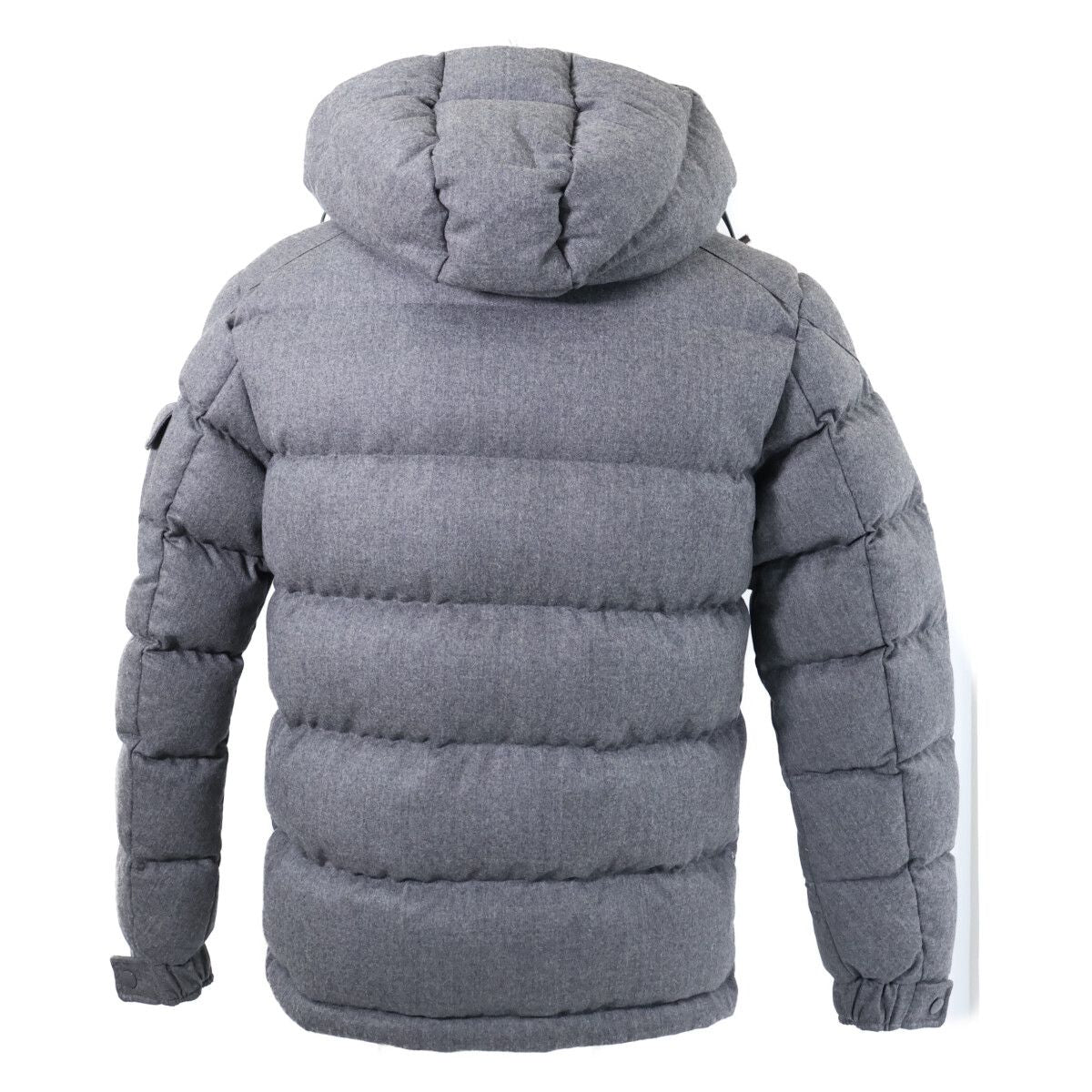 Moncler Montgenevre Wool Down Jacket with Hood — view 3