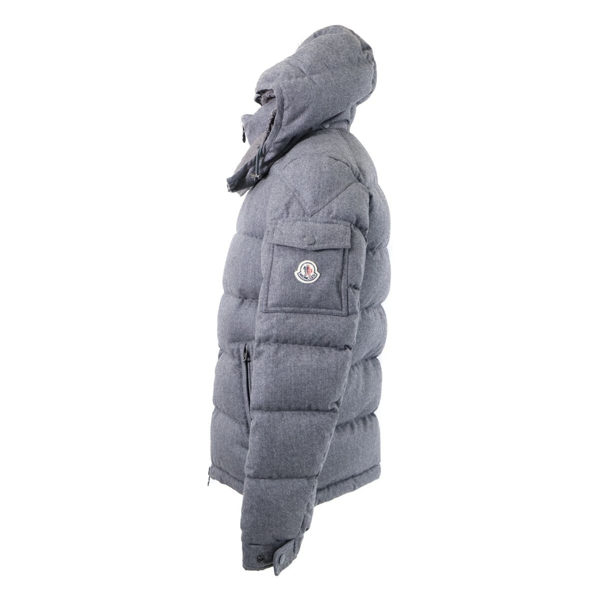 Moncler Montgenevre Wool Down Jacket with Hood — view 2