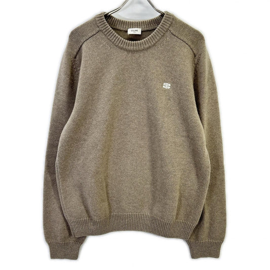 Celine Trio Cashmere Blend Wool Knit Sweater XL