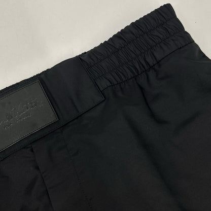 Louis Vuitton Black Leather Patch Nylon Pants 42 — view 7