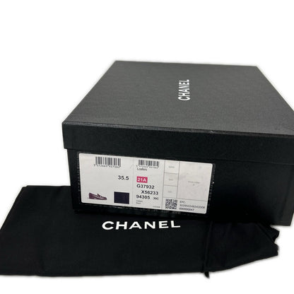 Chanel CC Logo Quilted Loafers — view 9