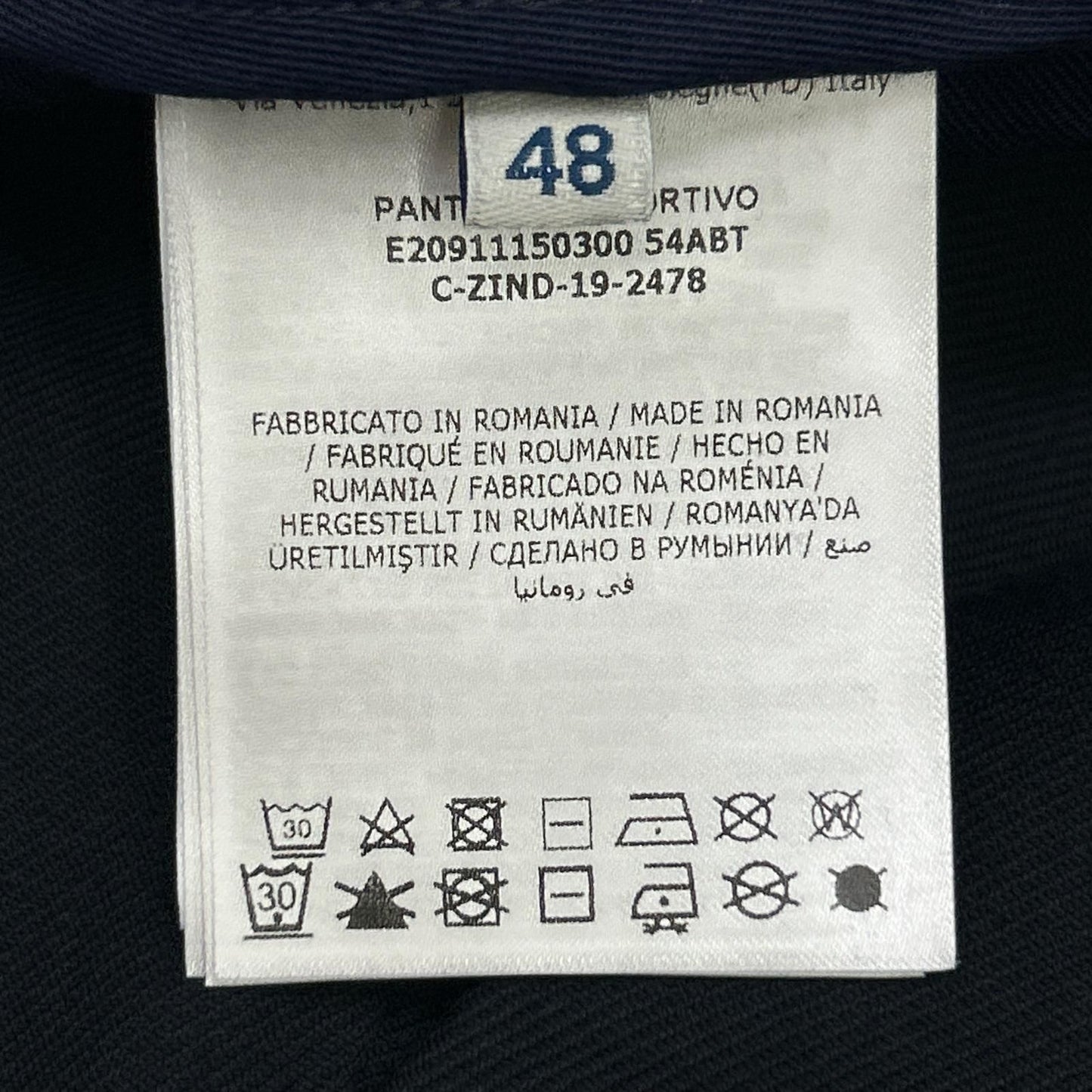 Moncler Mont Cles le 19 Navy le Pantalone Sportivo Lup Trousers Pants 48 — view 4