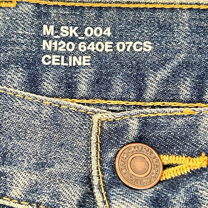 Celine Indigo Cotton Denim Pants 28 — view 4
