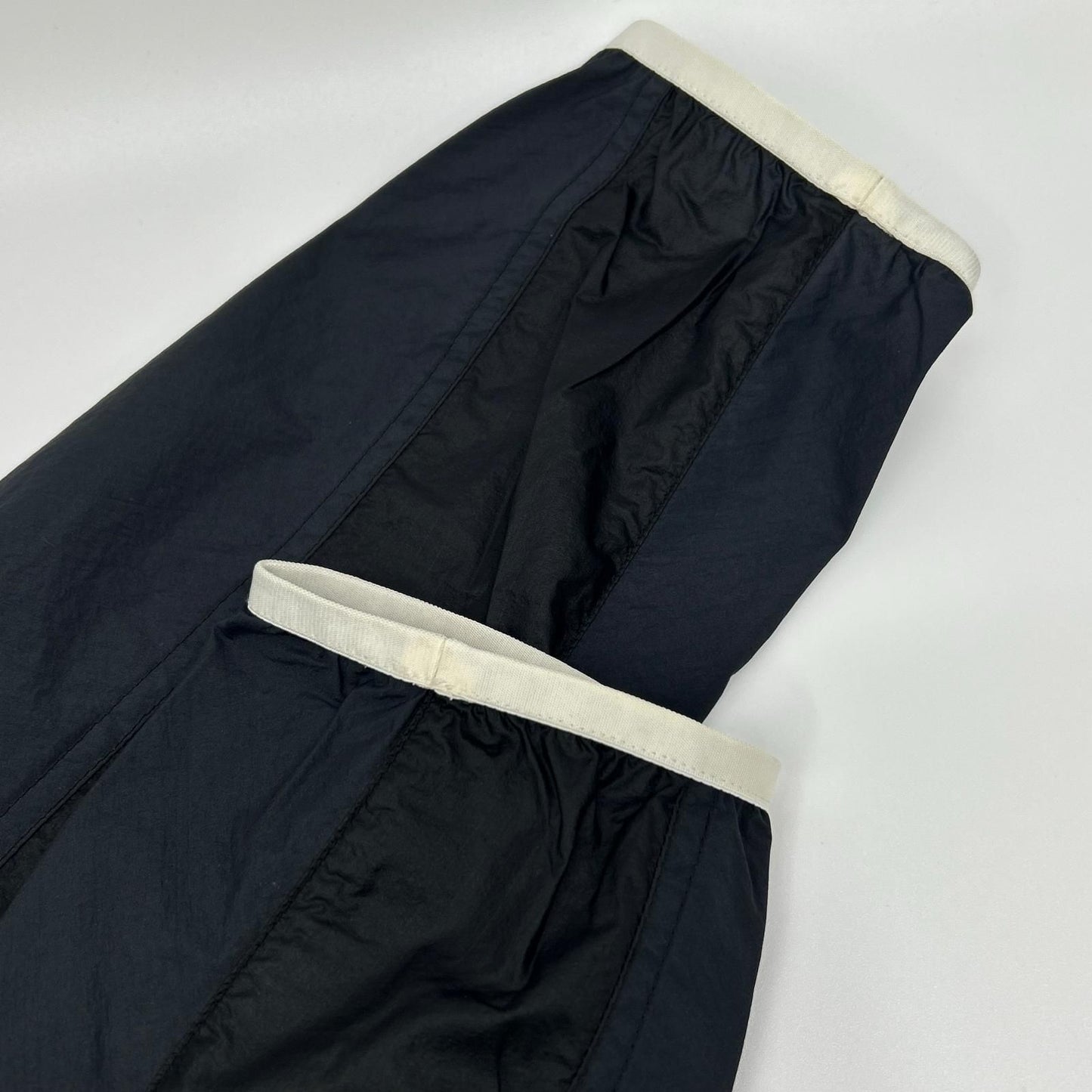 Moncler Black Navy Algedi Nylon Zip Up Hoodie — view 9