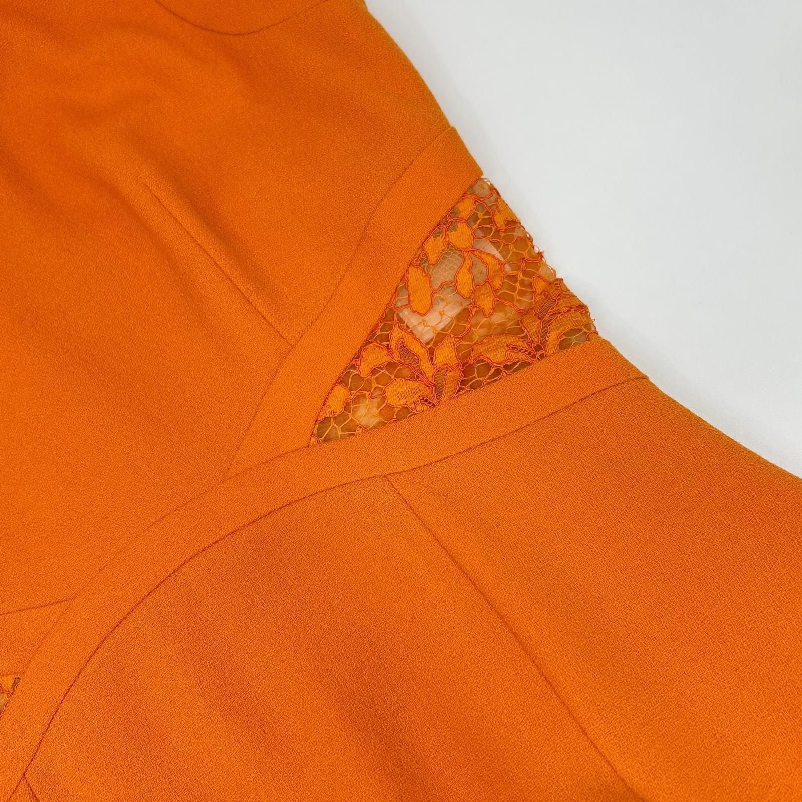 Dior Orange Sleeveless Dress 34 — view 8