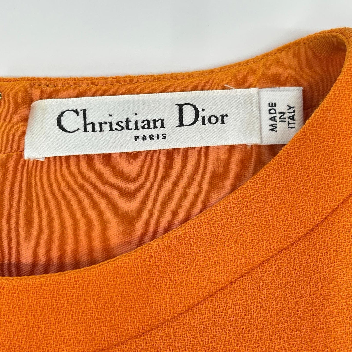 Dior Orange Sleeveless Dress 34 — view 3