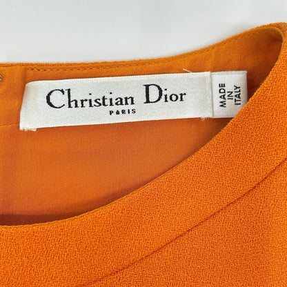 Dior Orange Sleeveless Dress 34 — view 3