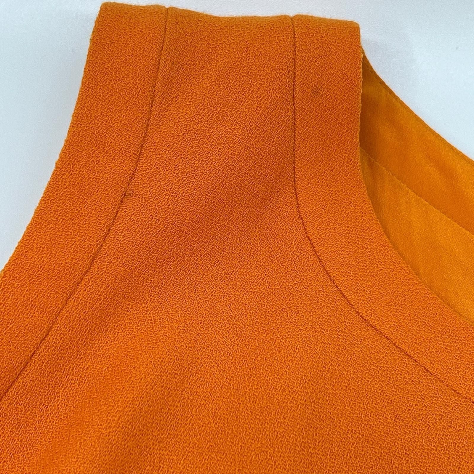 Dior Orange Sleeveless Dress 34 — view 6