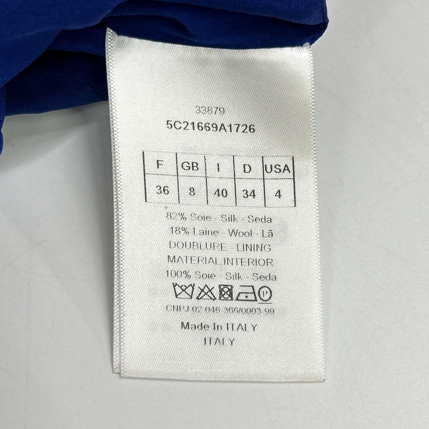 Dior Blue Flare Silhouette Dress 36 — view 4