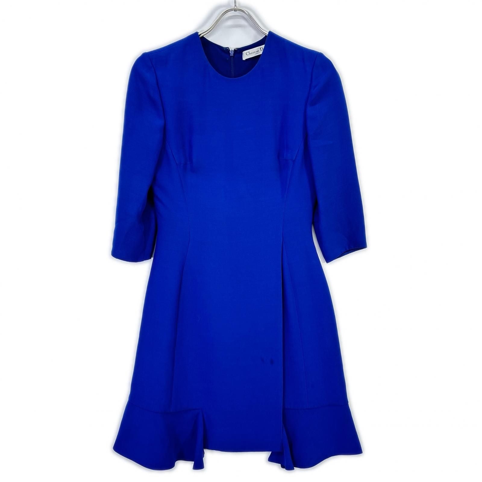Dior Blue Flare Silhouette Dress 36