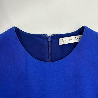 Dior Blue Flare Silhouette Dress 36 — view 6